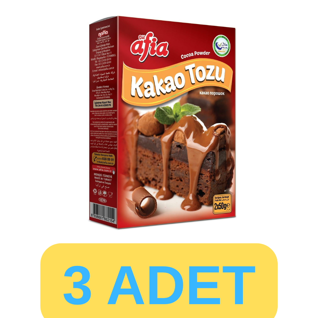 Afia Kakao Tozu 3x100 Gr