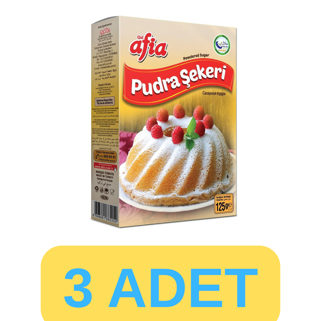 Afia Pudra Şekeri 3x125 Gr