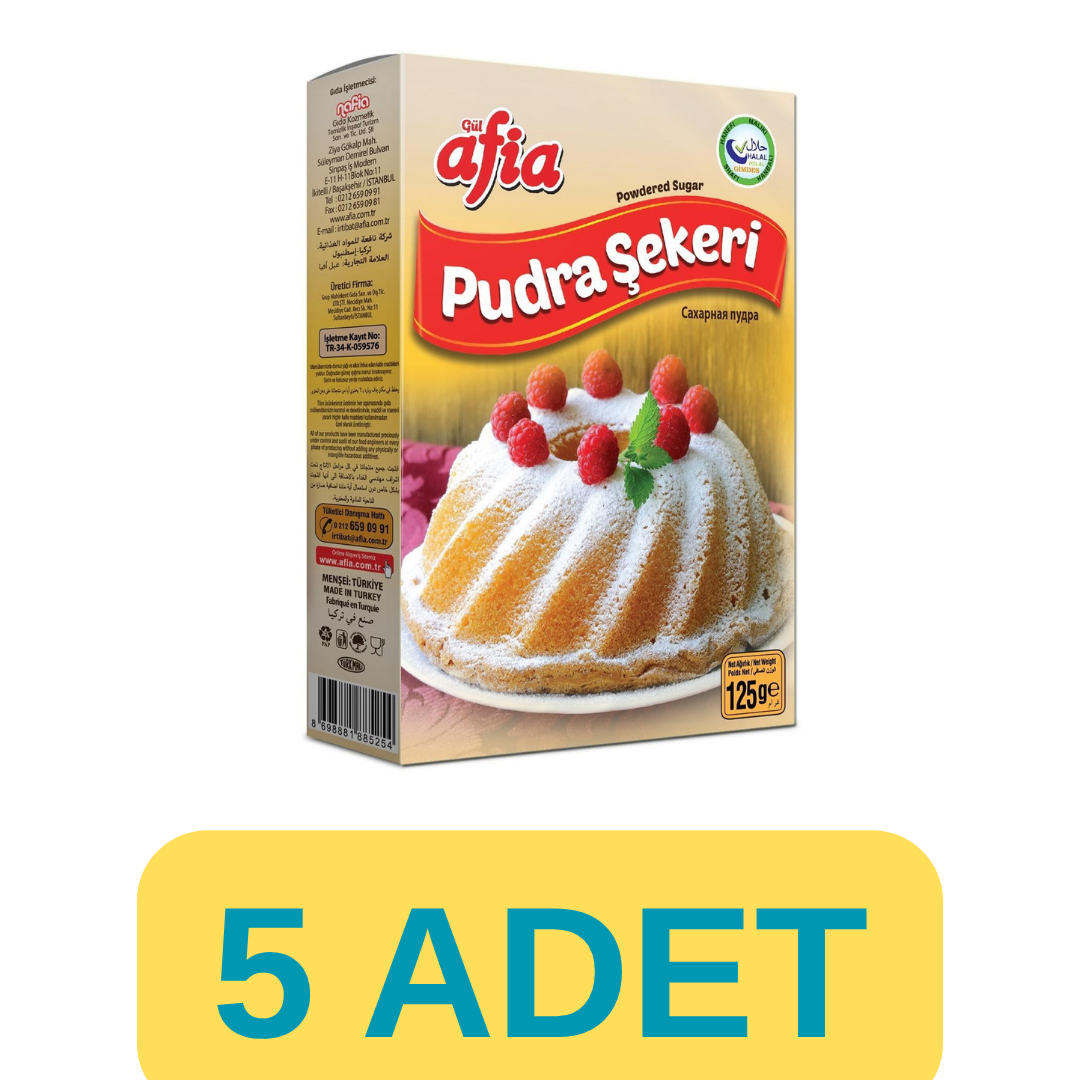 Afia Pudra Şekeri 5x125 Gr