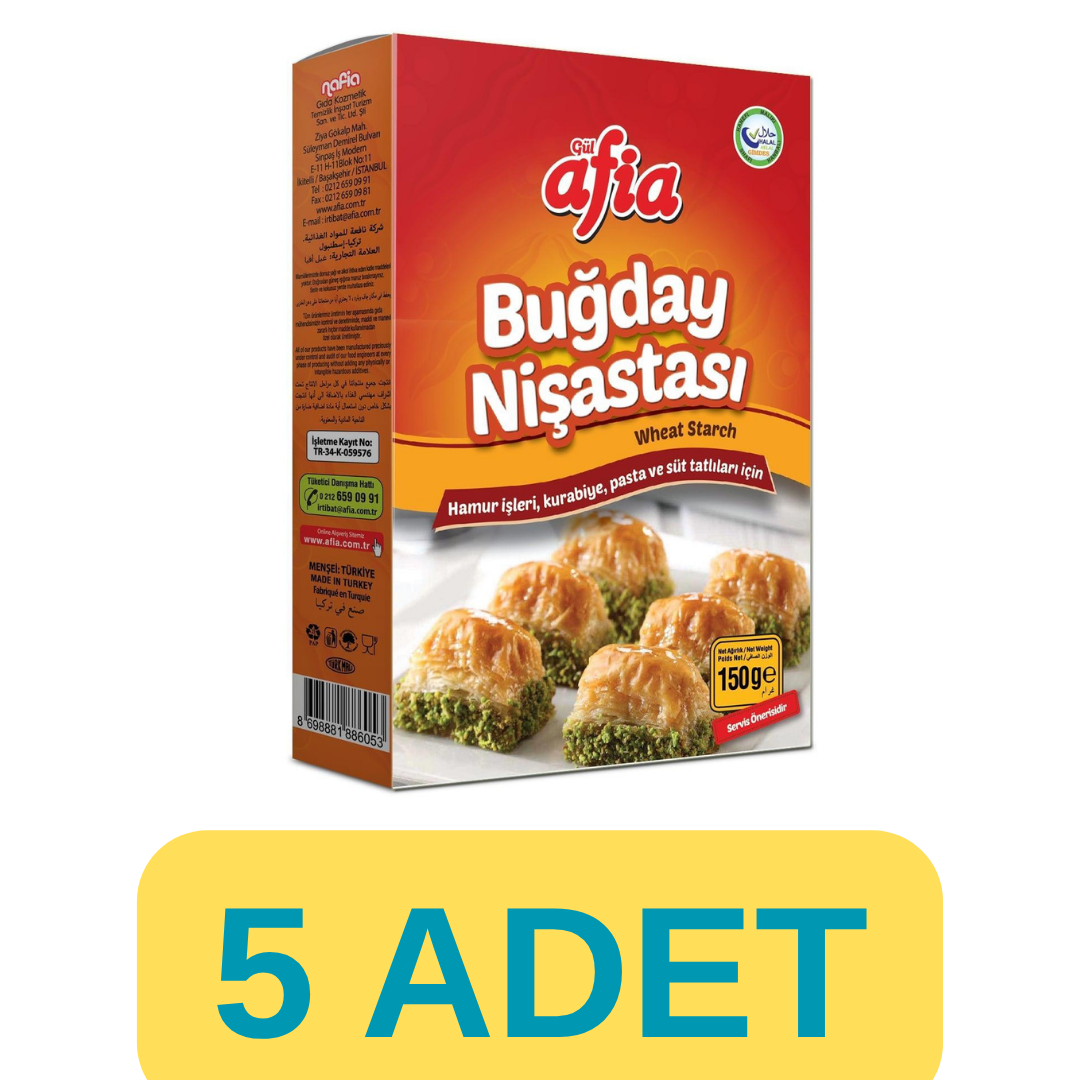 Afia Buğday Nişastası 5x150 Gr