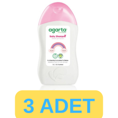 Agarta Doğal Kız Bebek Şampuanı Saç ve Vücut 3x400 ml