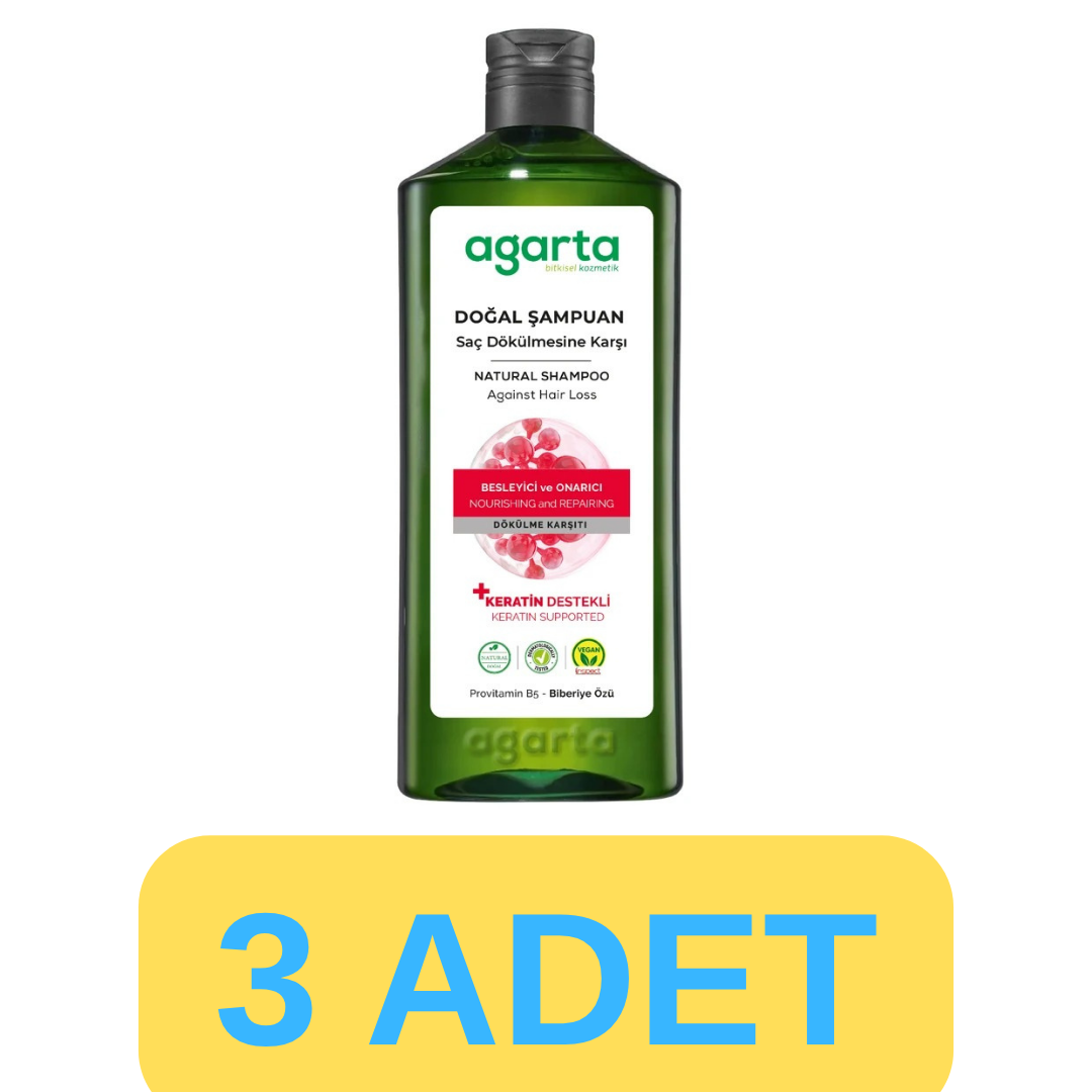 Agarta Saç Dökülmesine Karşı Şampuan 3x400ml