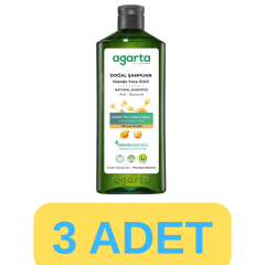 Agarta Doğal Kepek Karşıtı Saç Bakım Şampuanı 3x400ml