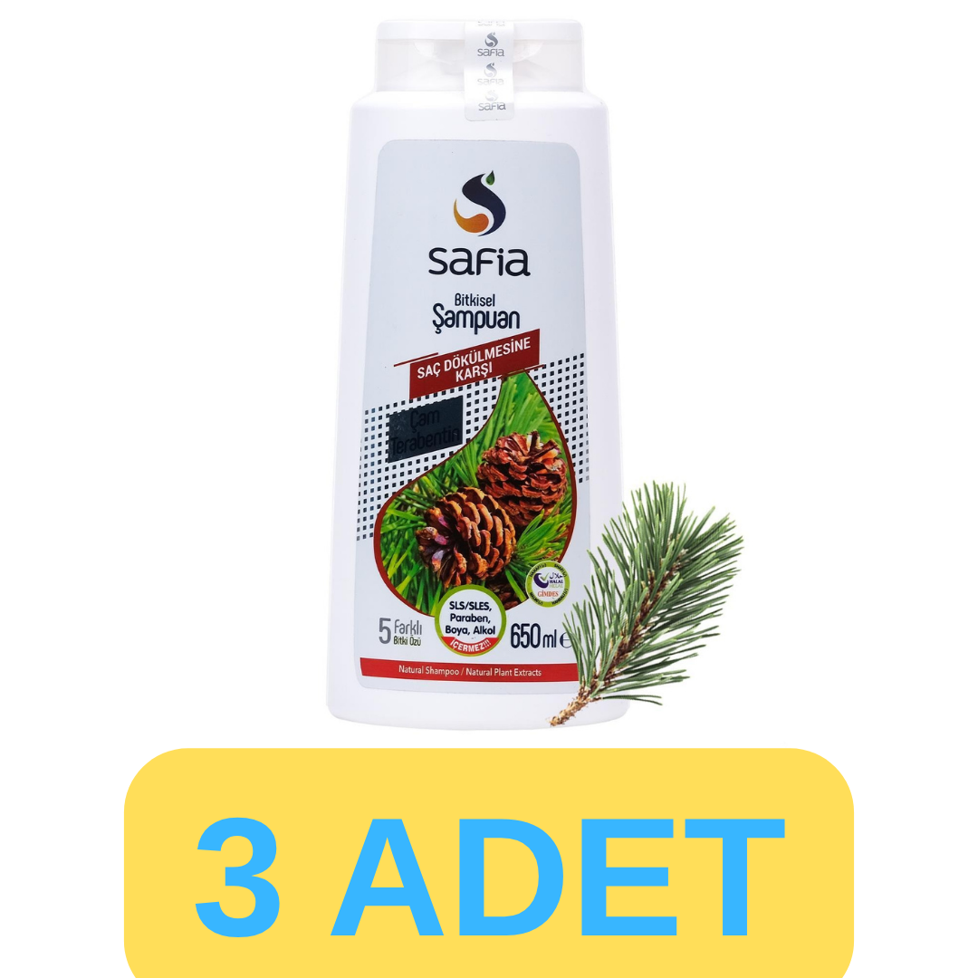 Safia Saç Dökülmesine Karşı Şampuan 3x650ml
