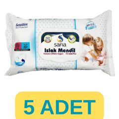 Safia Islak Mendil Yetişkin 5x72li