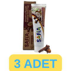 Safia Karanfil ve Organik Hindistan Cevizli Diş Macunu 3x100 ml