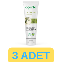 Agarta Doğal Zeytinyağlı Nemlendirici El Ve Cilt Bakım Kremi 3x75 ml