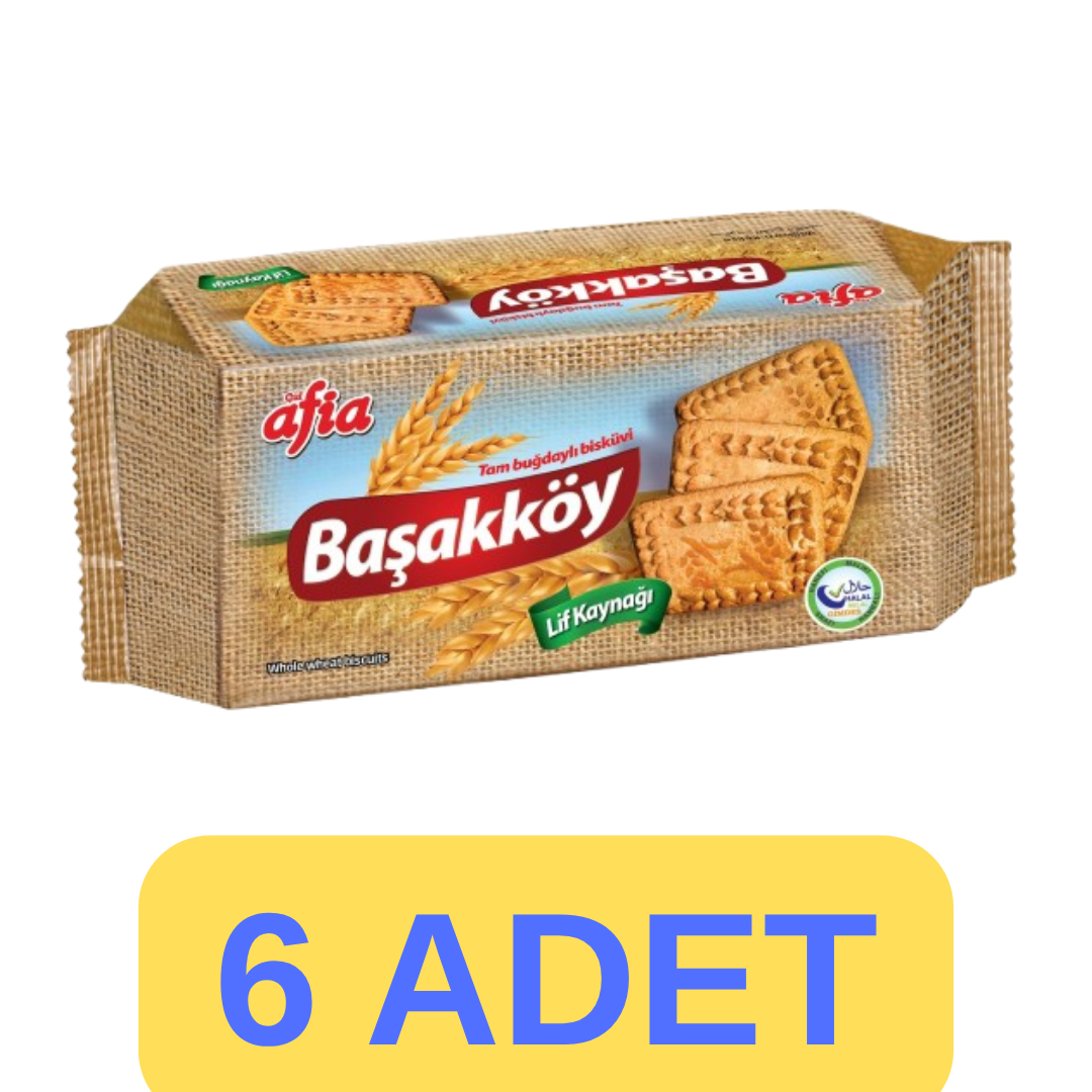 Afia Başakköy Tam Buğdaylı Bisküvi 6x110 Gr
