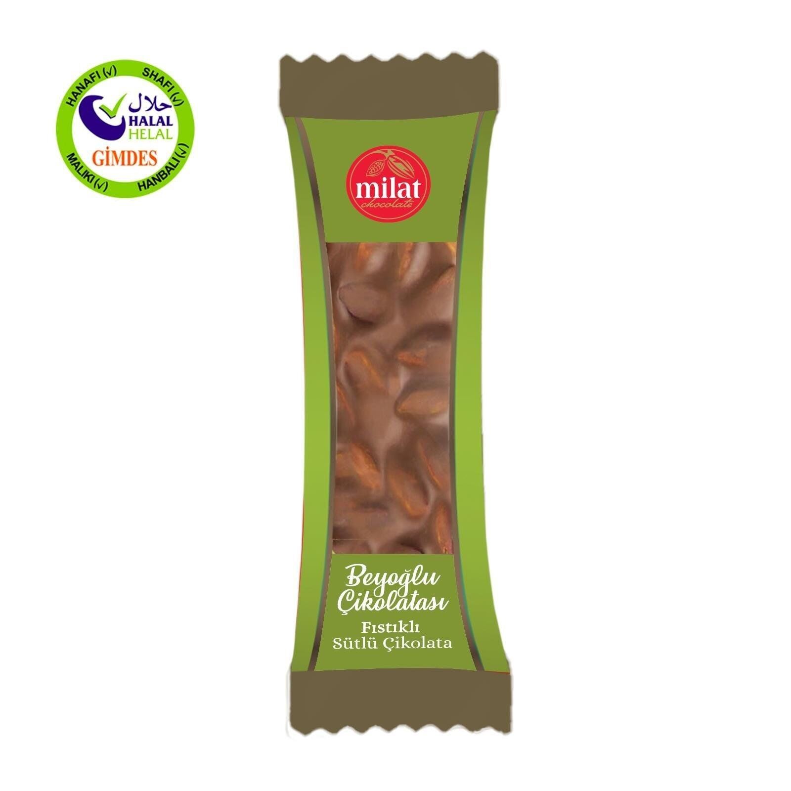 Milat Beyoğlu Çikolatası Fıstıklı 20gr