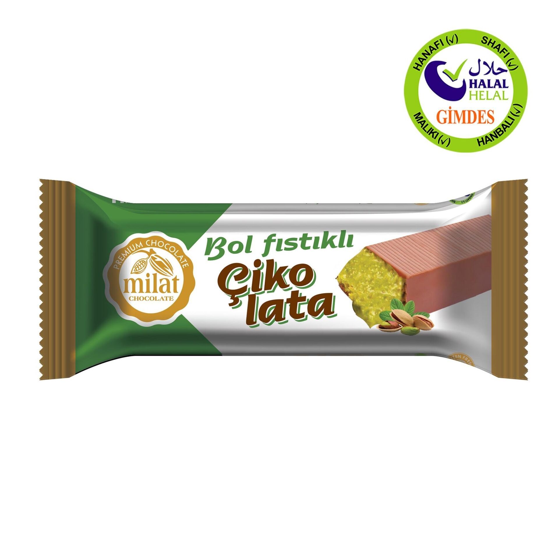 Milat Krema Dolgulu Dubai Stili Bol Fıstıklı Çikolata 25 Gr