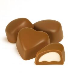 Milat Hindistan Cevizi Dolgulu Sargılı Kalp Çikolata (Dökme) 250 gr