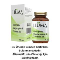 Naturalive Hüma Kalsiyum, Magnezyum Vitamin B6 60 tablet