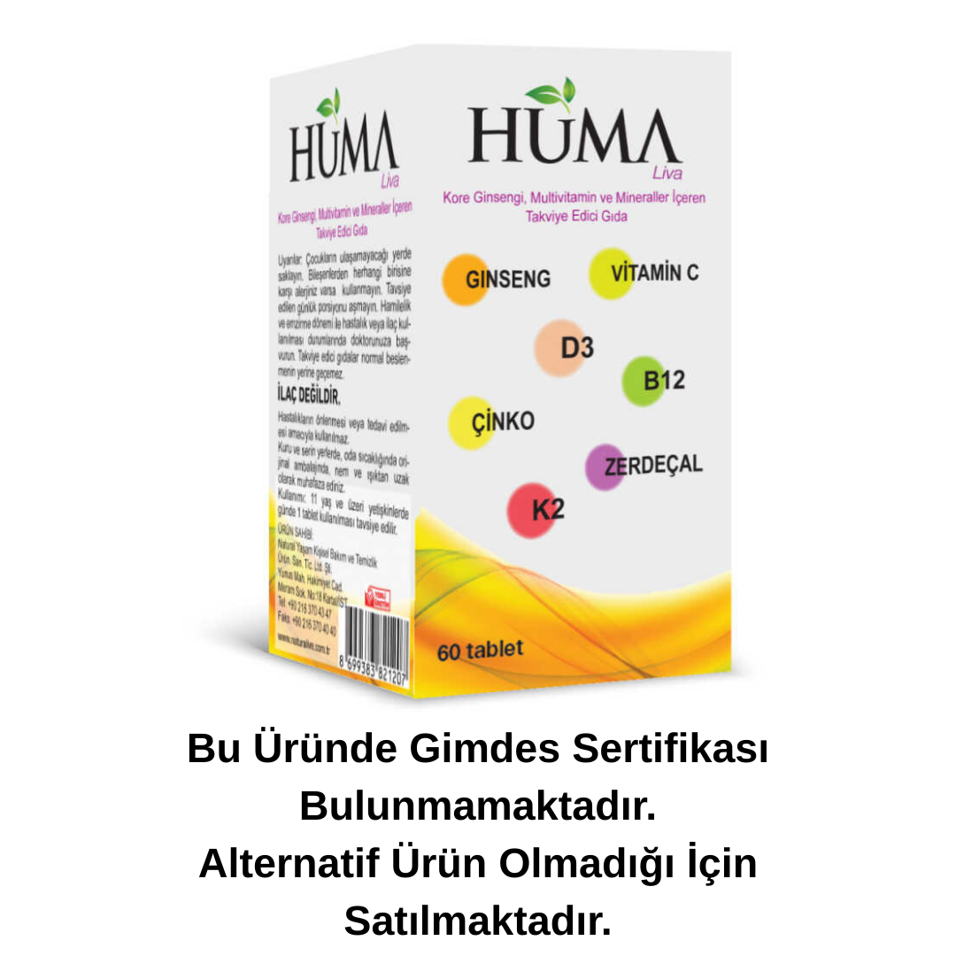 Naturalive Hüma Multivitamin 60 tablet