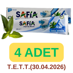 Safia Diş Macunu Yeşil Çay ve Himalaya Tuzu 4x100 ml