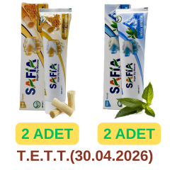Safia Diş Macunu 2 Çeşit 4x100 ml
