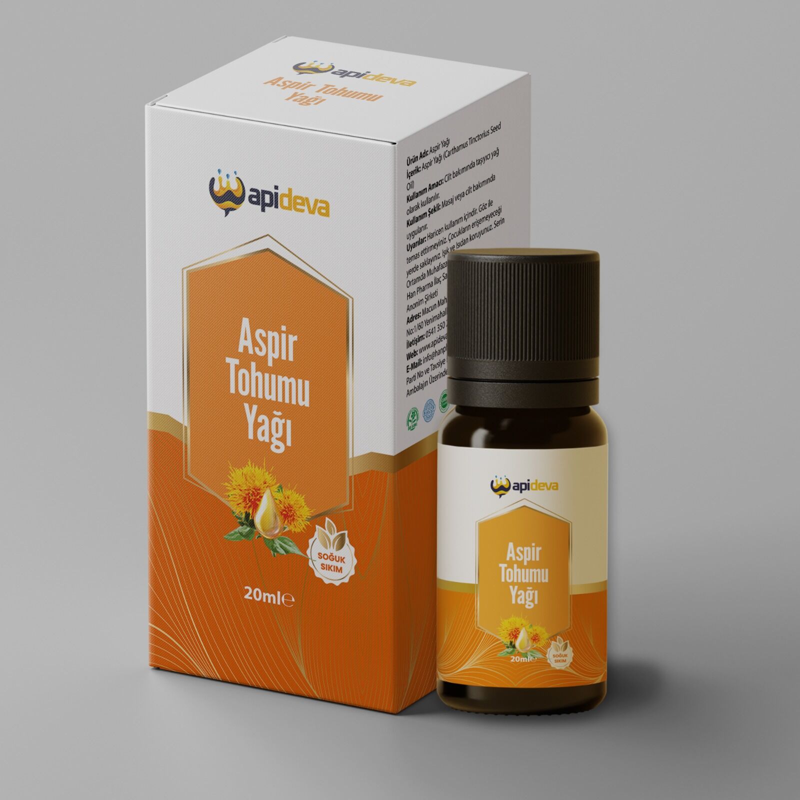 Apideva Aspir Tohumu Yağı 20ml