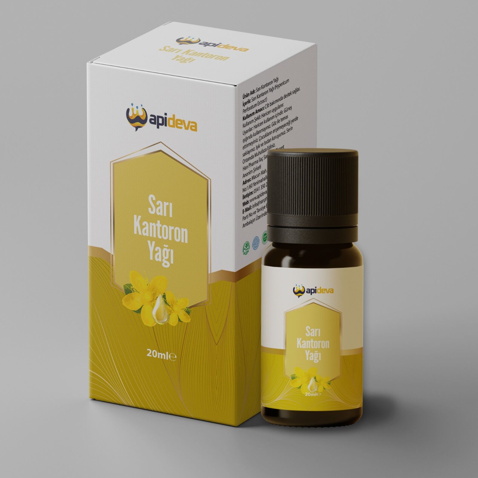 Apideva Sarı Kantaron Yağı 20ml