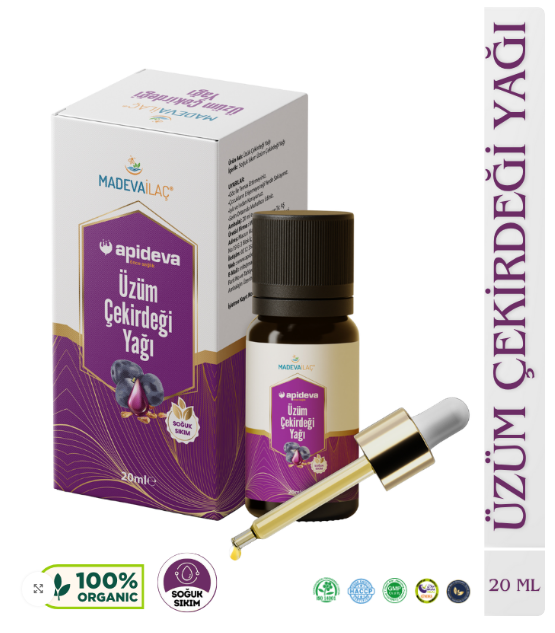 Apideva Üzüm Çekirdeği Yağı 20ml