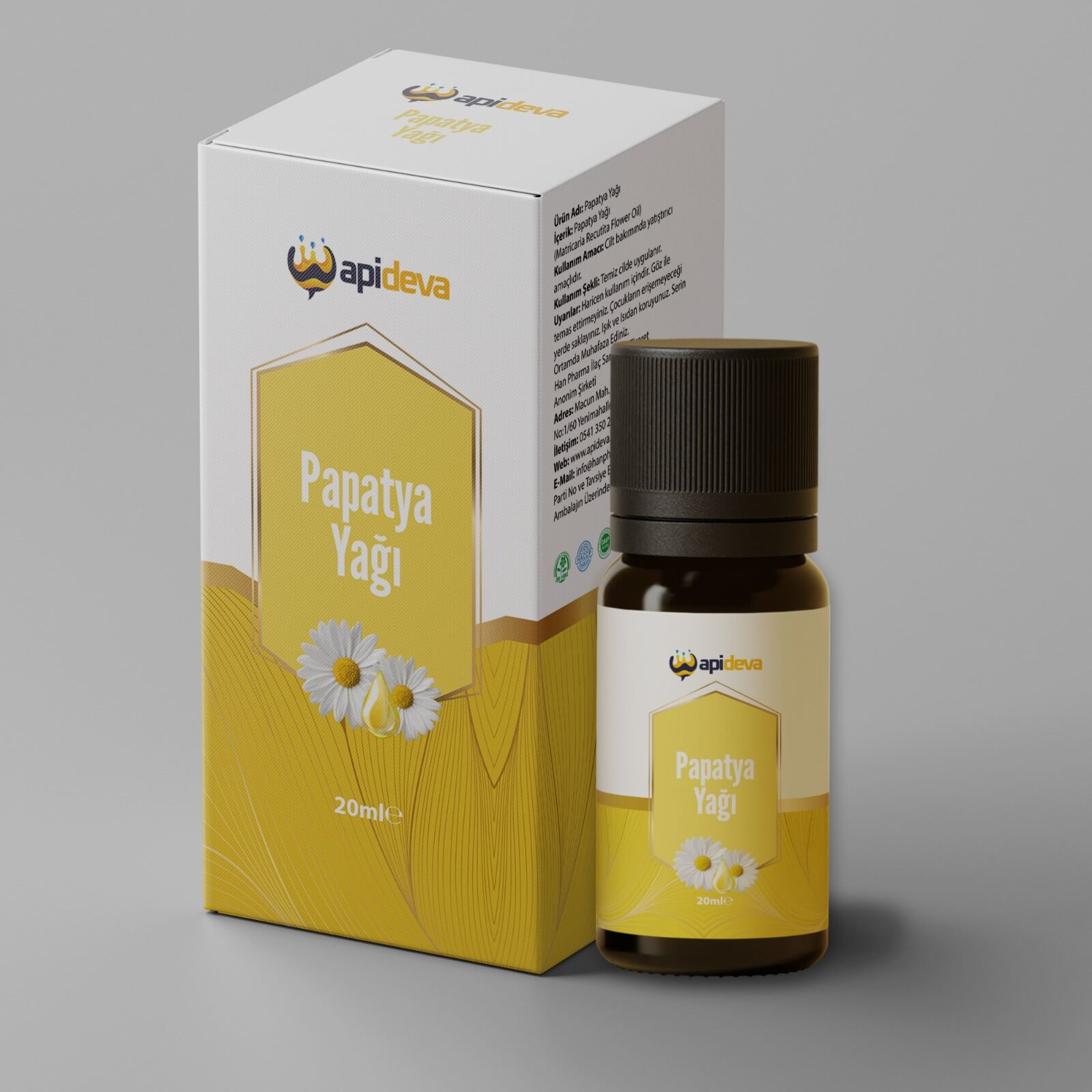 Apideva Papatya Yağı 20ml
