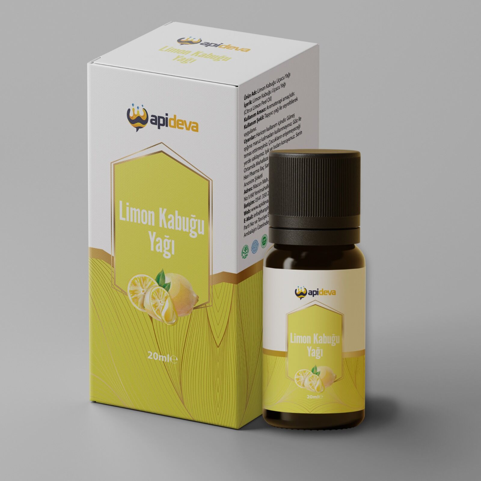 Apideva Limon Kabuğu Yağı 20ml