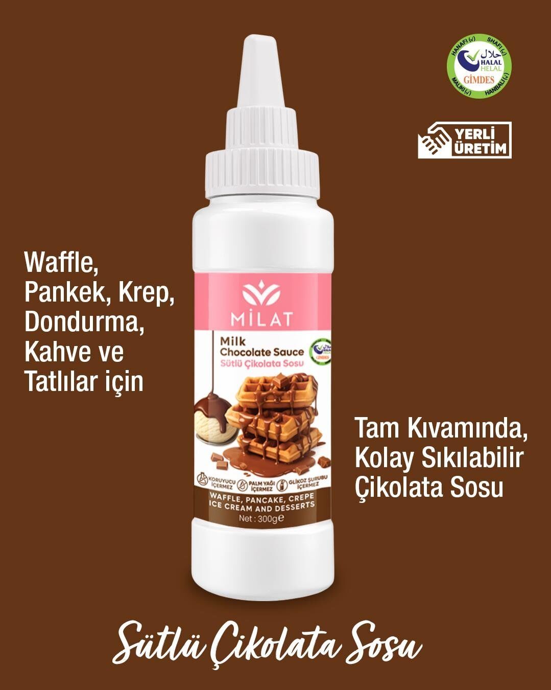 Milat Sütlü Çikolata Sosu 300 Gr