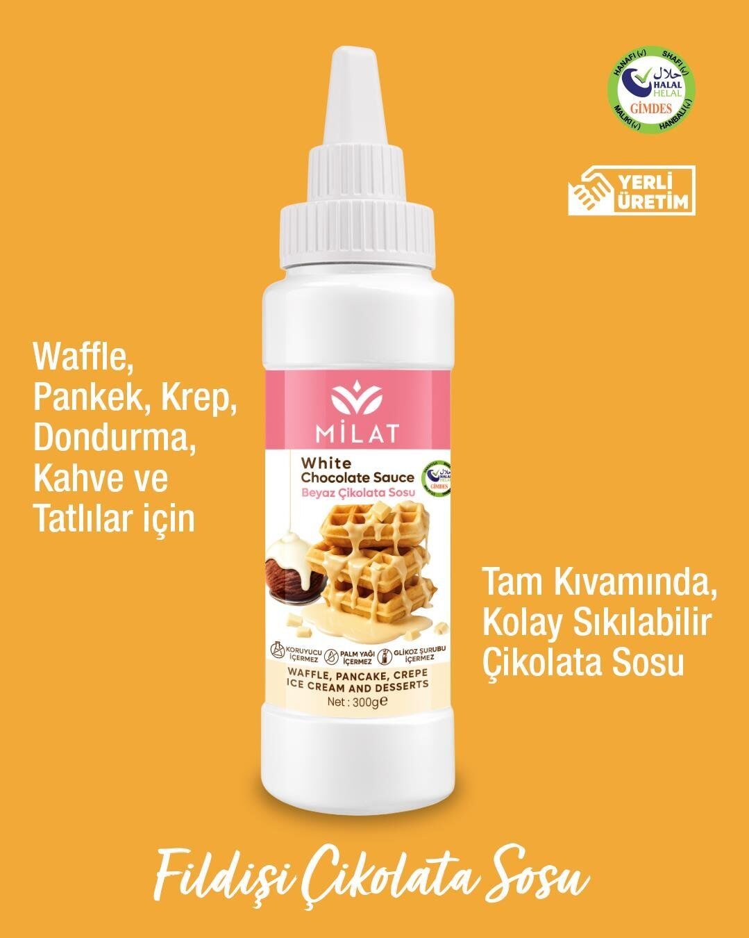 Milat Beyaz Çikolata Sosu 300 Gr