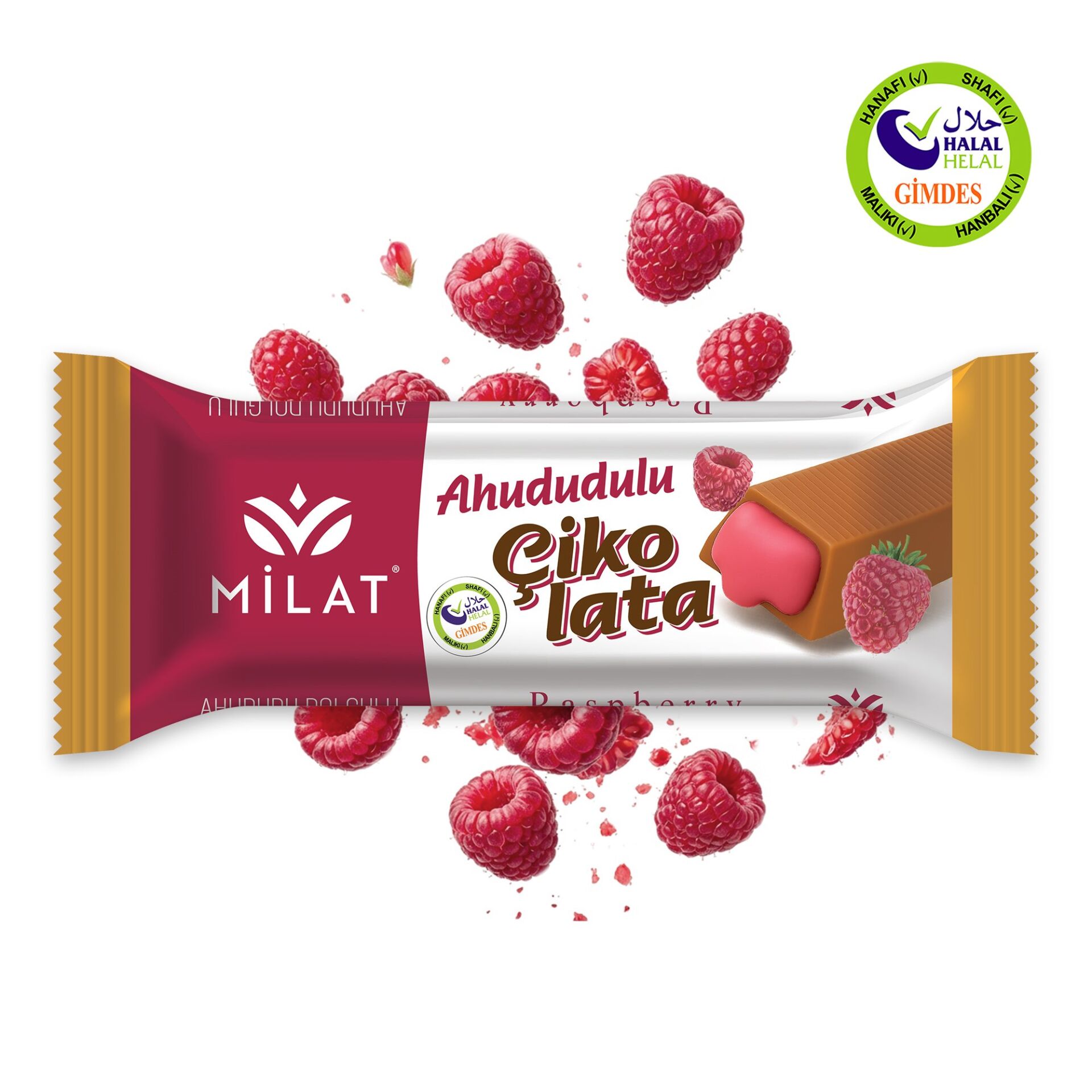 Milat Krema Dolgulu Ahududu Çikolata 25 g