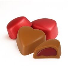 Milat Vişne Dolgulu Sargılı Kalp Çikolata 250 gr