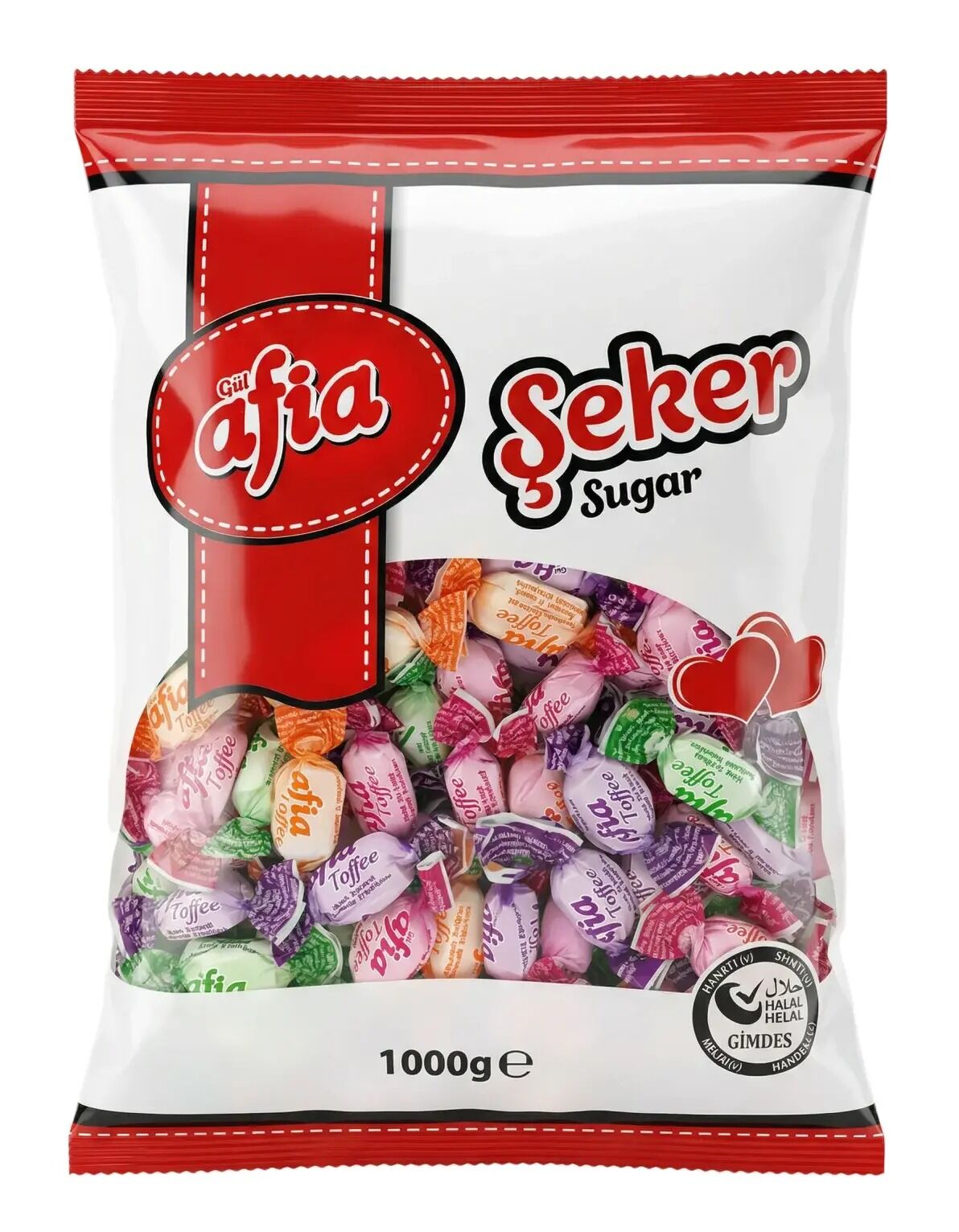 Afia Meyve Dolgulu Yumuşak Şeker 1000 Gr