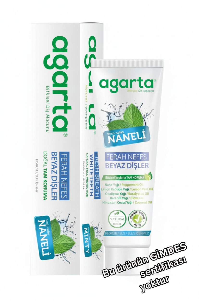Agarta Doğal Naneli Diş Macunu 100 ml/130 Gr