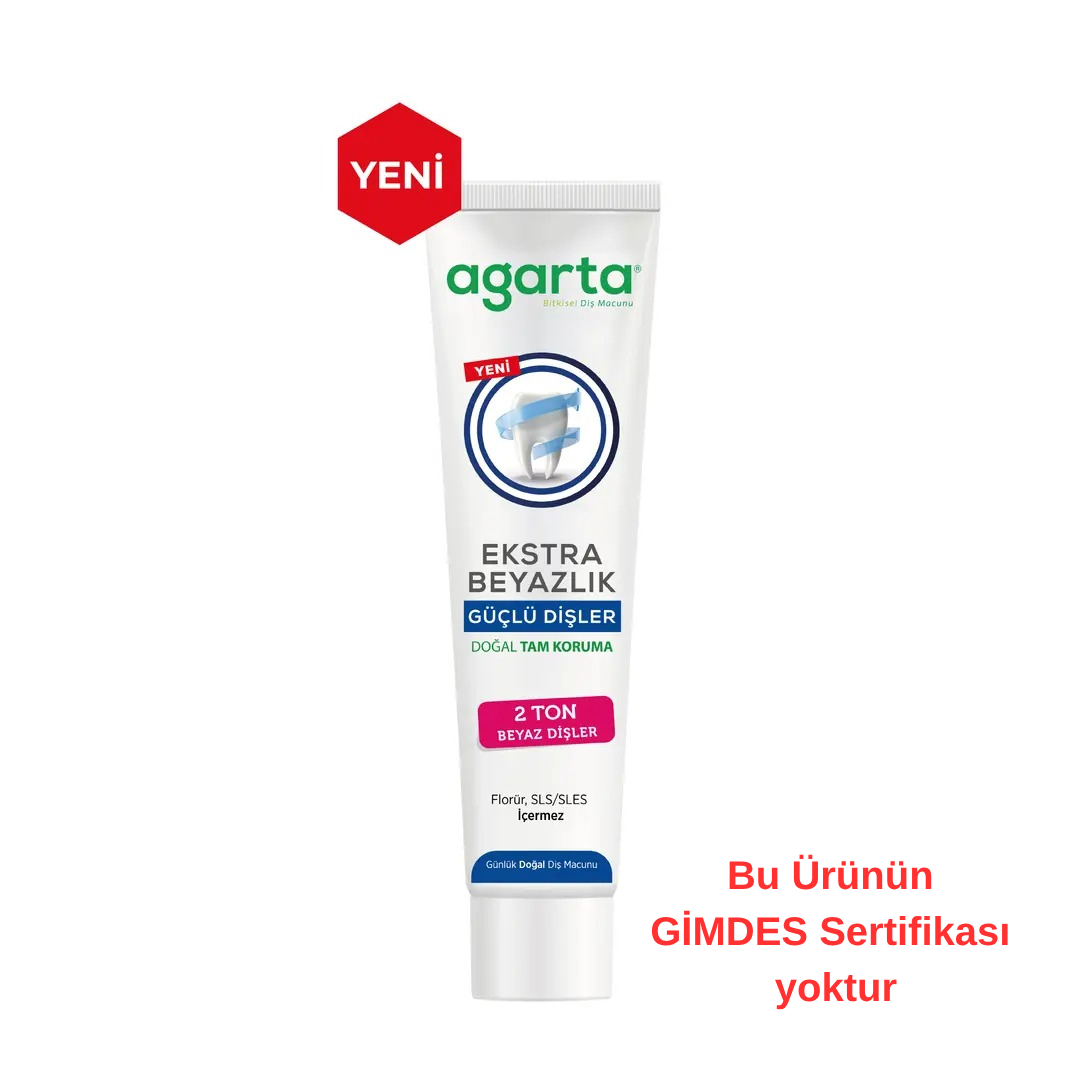 Agarta Doğal Ekstra Beyazlık Güçlü Dişler Diş Macunu 75 Ml