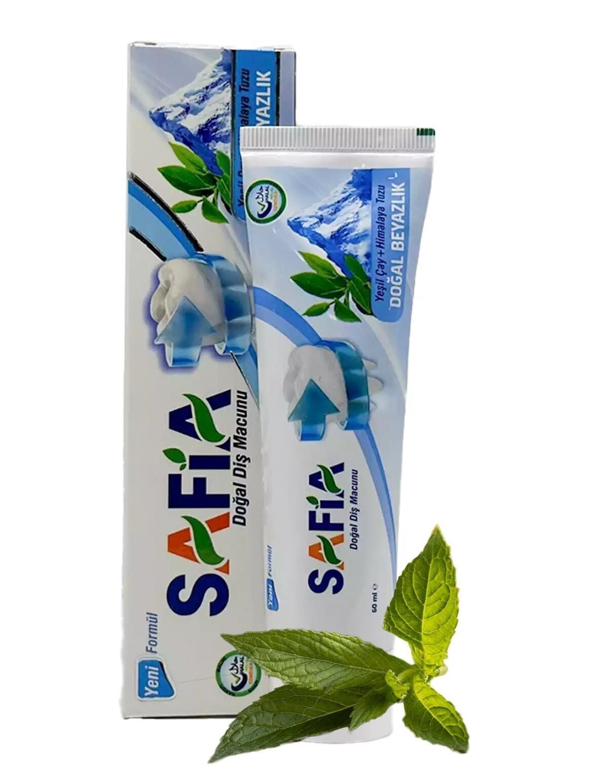 Safia Diş Macunu Yeşil Çay ve Himalaya Tuzu 60 ml.