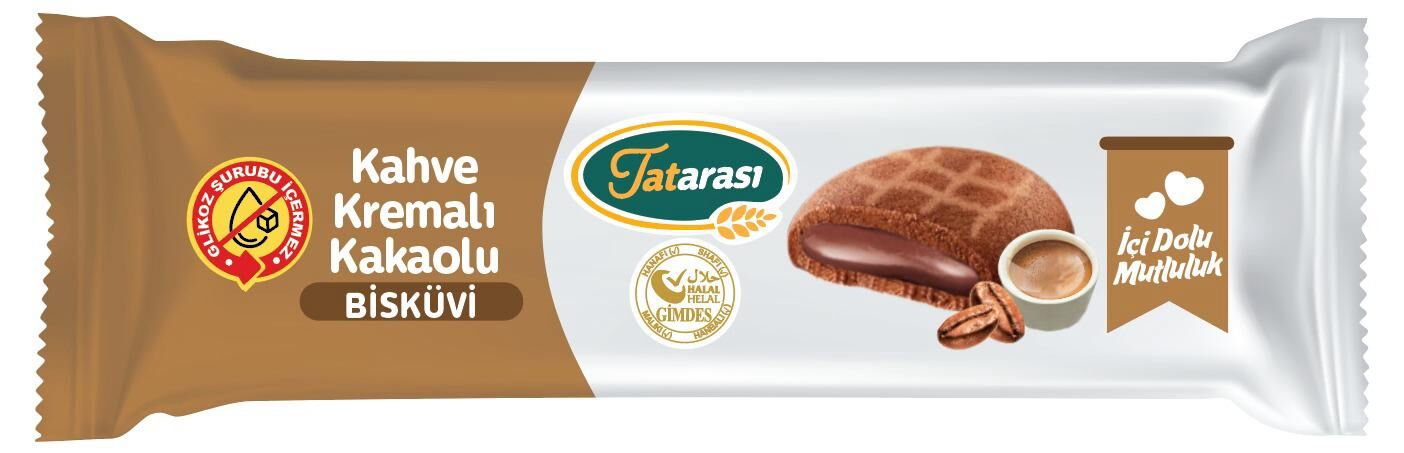 Tatarası Kahve Kremalı Kakaolu Bisküvi 40gr