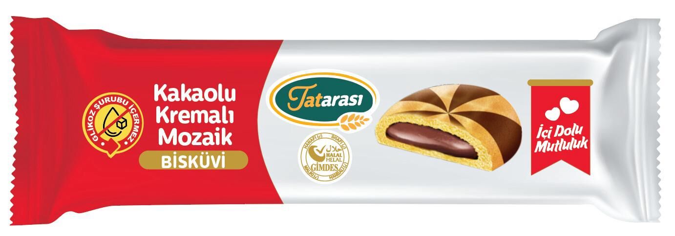Tatarası Kakaolu Kremalı Mozaik Bisküvi 40gr