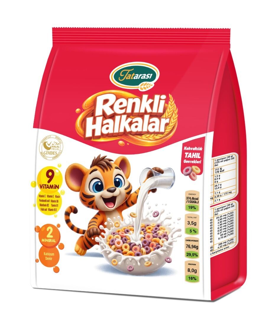 Tatarası Renkli Halka Kahvaltılık Gevrek 300gr