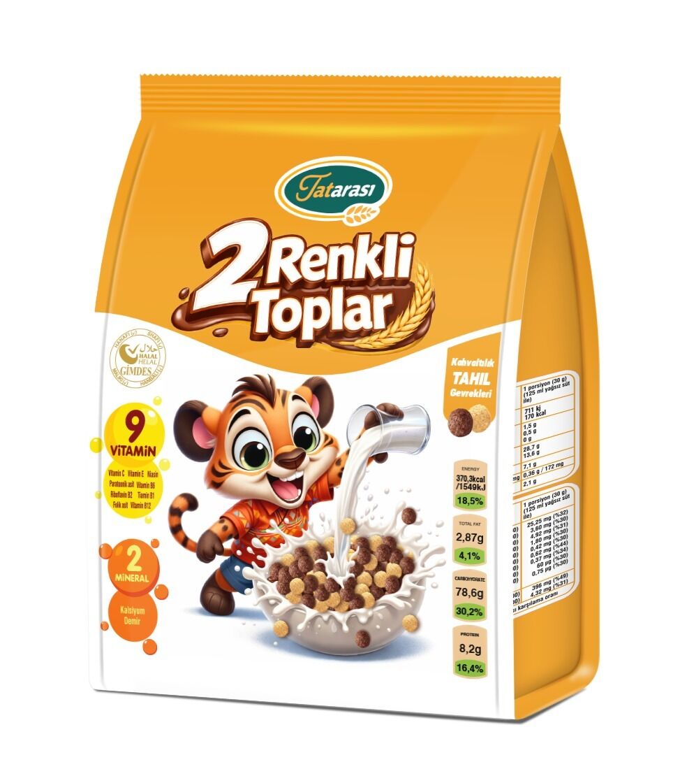 Tatarası 2 Renkli Toplar Kahvaltılık Gevrek 300gr