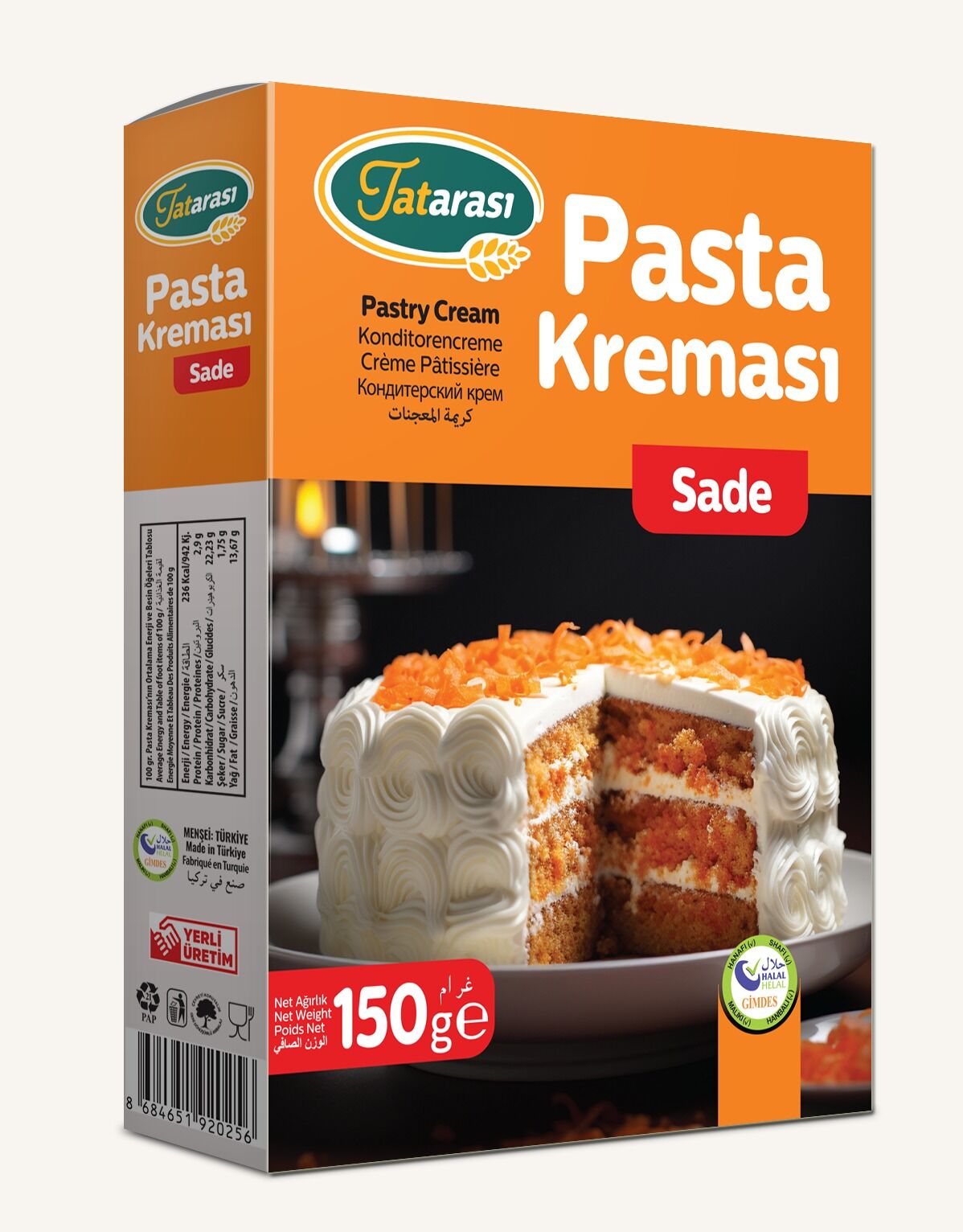 Tatarası Sade Pasta Kreması 150gr