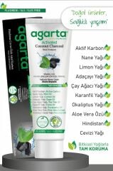Agarta Doğal Hindistan Cevizi Özlü Aktif Karbon Diş Macunu 100 Ml