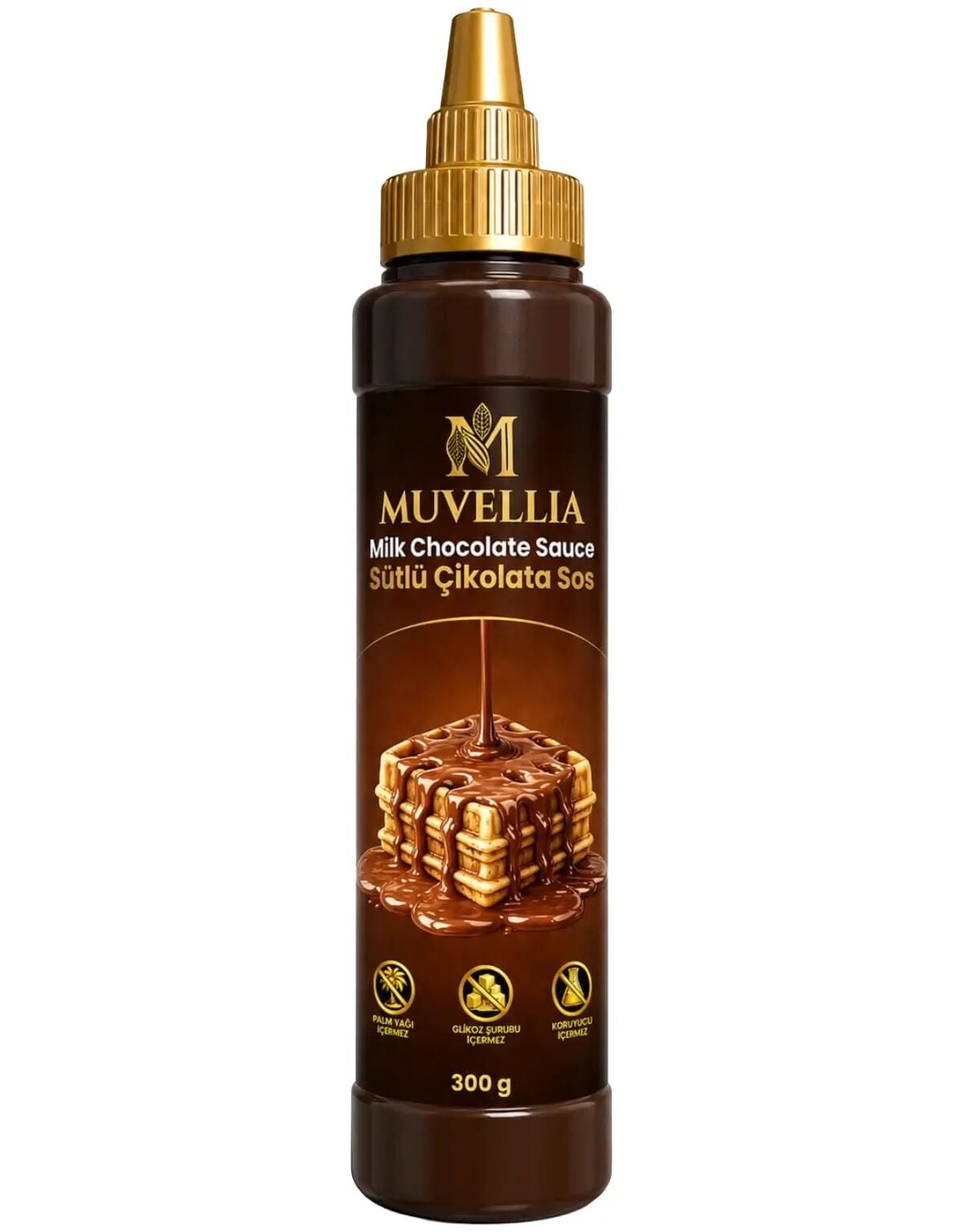Muvellia Ekstra Waffle & Krep & Pankek Sos Sütlü 300 Gr