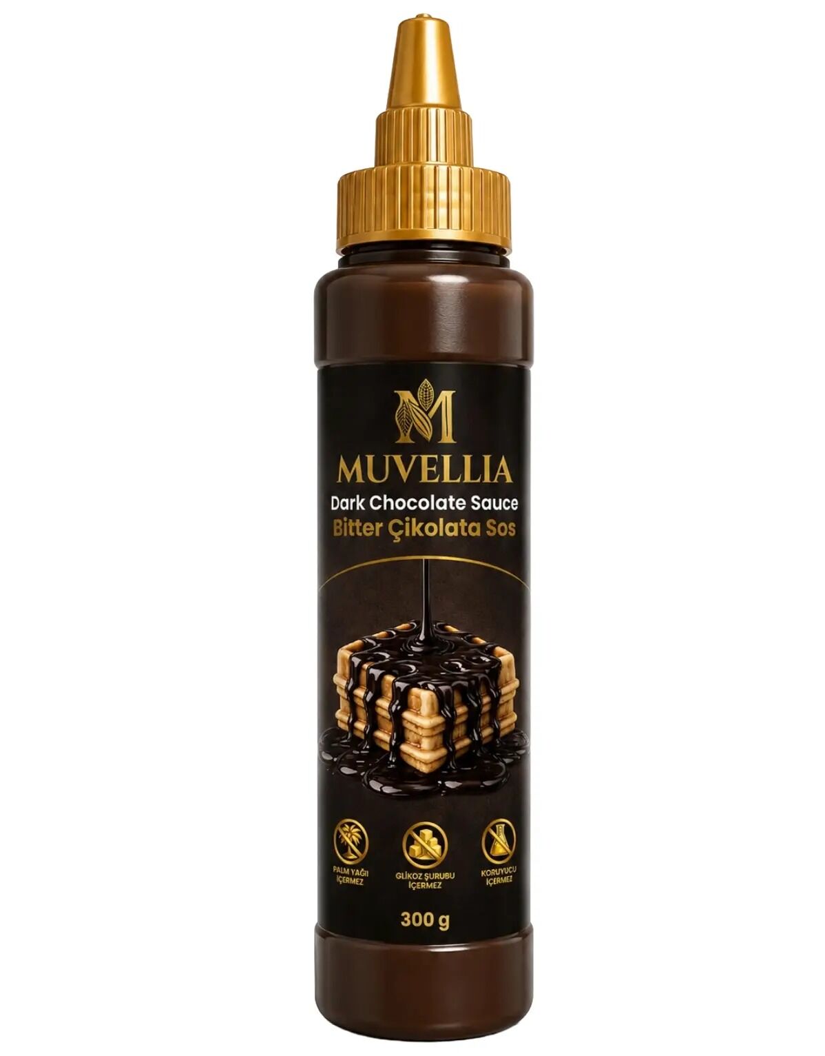 Muvellia Ekstra Waffle & Krep & Pankek Sos Bitter 300 Gr