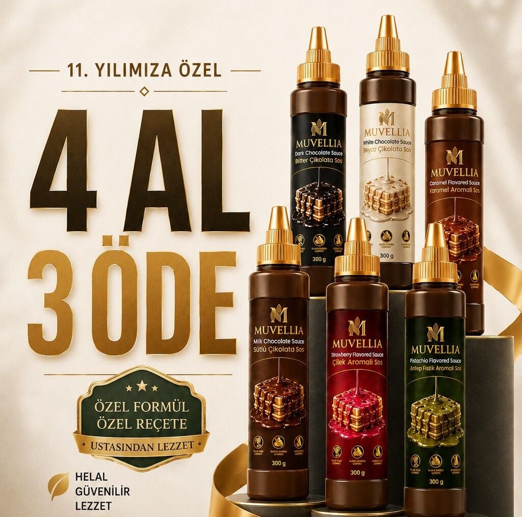 Muvellia Tatlı Sosları 300gr (4 Adet)