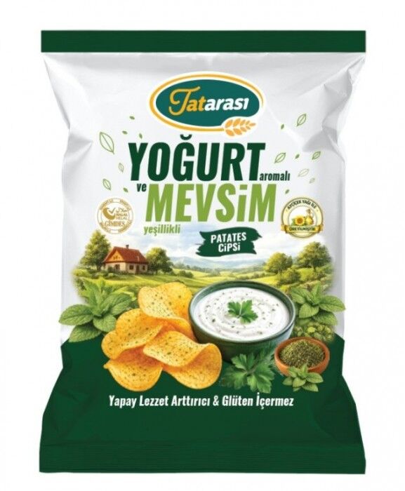 Tatarası Yoğurtlu Mevsim Yeşillikli Patates Cipsi 70 Gr