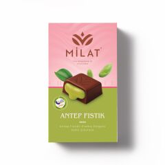 Milat Antep Fıstık Dolgulu Sütlü Çikolata 60 g