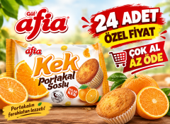 Afia Portakal Soslu Islak Kek 24x35 Gr