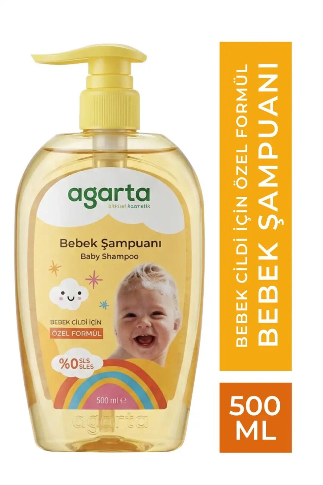 Agarta Bebek Saç ve Vücut Şampuanı 500 Ml